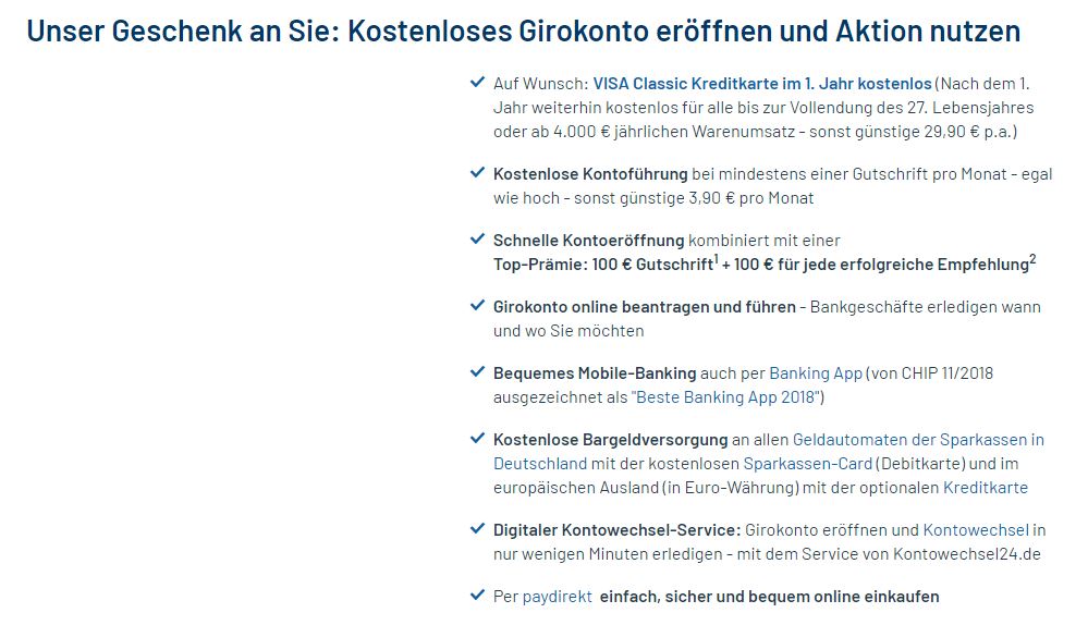 1822 direkt girokonto